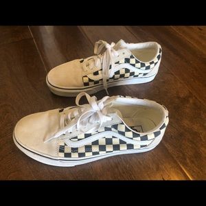 Checkerboard vans women’s size 10
